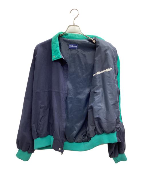 Holloway（ホロウェイ）Holloway (ホロウェイ) AIRSTREAM (エアストリーム) ジップジャケット ネイビー×グリーン サイズ:XLの古着・服飾アイテム