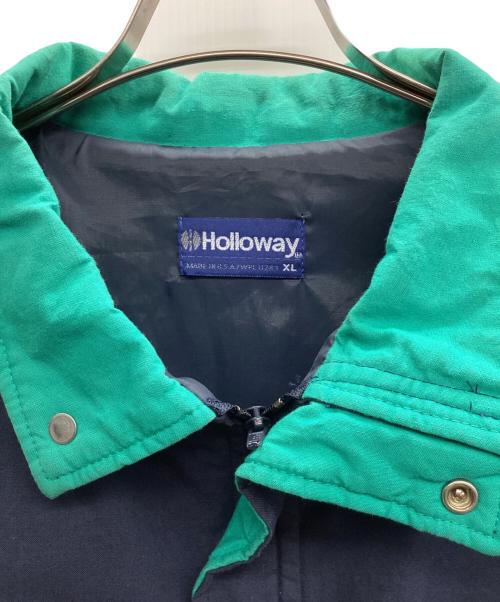Holloway（ホロウェイ）Holloway (ホロウェイ) AIRSTREAM (エアストリーム) ジップジャケット ネイビー×グリーン サイズ:XLの古着・服飾アイテム