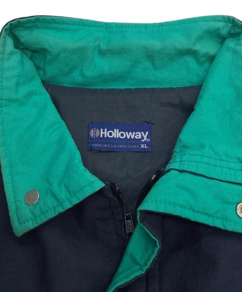 Holloway（ホロウェイ）Holloway (ホロウェイ) AIRSTREAM (エアストリーム) ジップジャケット ネイビー×グリーン サイズ:XLの古着・服飾アイテム