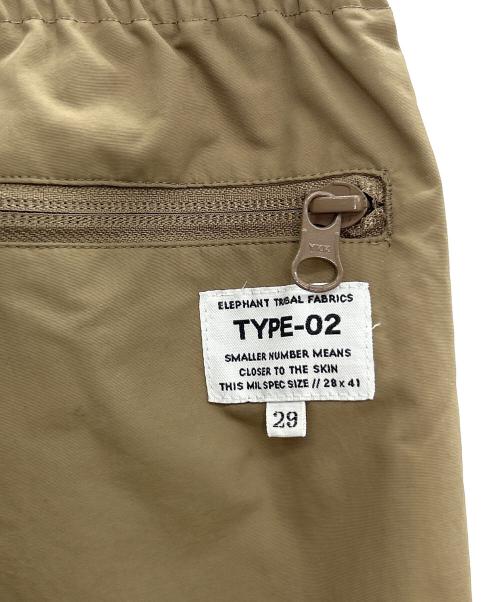 elephant TRIBAL fabrics（エレファントトライバルファブリックス）elephant TRIBAL fabrics (エレファントトライバルファブリックス) ナイロンパンツ オリーブ サイズ:W29の古着・服飾アイテム