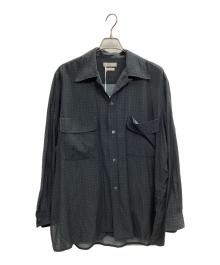 YOKE（ヨーク）の古着「オープンカラーシャツ」｜ネイビー