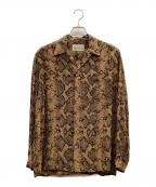 WACKO MARIAワコマリア）の古着「オープンカラーシャツ」｜ブラウン