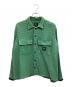 BRAIN DEAD（ブレインデッド）の古着「WAFFLE BUTTON FRONT SHIRT」｜グリーン