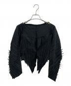 PLEATS PLEASEプリーツプリーズ）の古着「プリーツカーディガン」｜ブラック