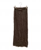 ISSEY MIYAKEイッセイミヤケ）の古着「プリーツスカート」｜ブラウン