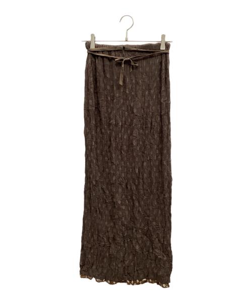 ISSEY MIYAKE（イッセイミヤケ）ISSEY MIYAKE (イッセイミヤケ) プリーツスカート ブラウン サイズ:Sの古着・服飾アイテム