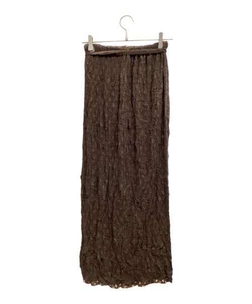 ISSEY MIYAKE（イッセイミヤケ）ISSEY MIYAKE (イッセイミヤケ) プリーツスカート ブラウン サイズ:Sの古着・服飾アイテム