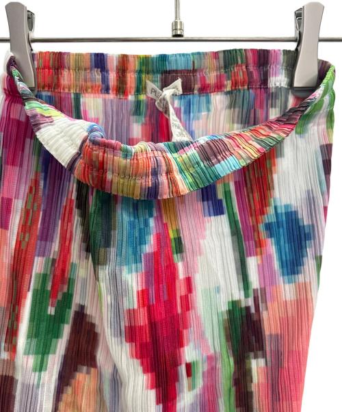 PLEATS PLEASE（プリーツプリーズ）PLEATS PLEASE (プリーツプリーズ) タイトプリーツスカート マルチカラー サイズ:3の古着・服飾アイテム