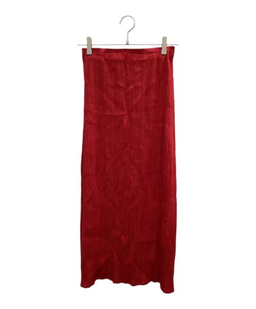 PLEATS PLEASE（プリーツプリーズ）PLEATS PLEASE (プリーツプリーズ) プリーツスカート レッド サイズ:1の古着・服飾アイテム
