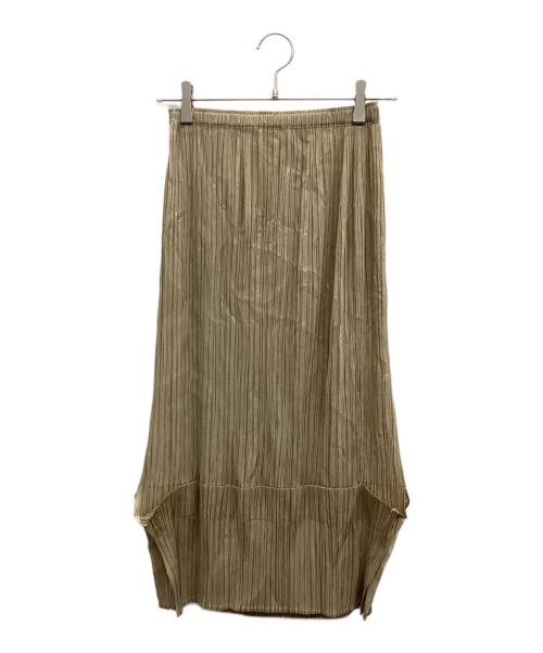PLEATS PLEASE（プリーツプリーズ）PLEATS PLEASE (プリーツプリーズ) プリーツスカート ベージュ サイズ:1の古着・服飾アイテム
