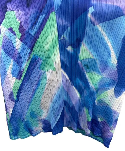 PLEATS PLEASE（プリーツプリーズ）PLEATS PLEASE (プリーツプリーズ) ノースリーブワンピース ブルー サイズ:3の古着・服飾アイテム