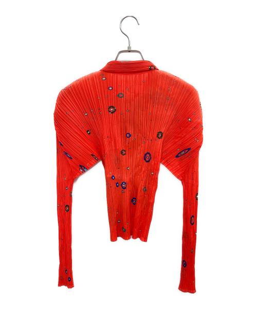 PLEATS PLEASE（プリーツプリーズ）PLEATS PLEASE (プリーツプリーズ) 長袖プリーツシャツ オレンジ サイズ:3の古着・服飾アイテム