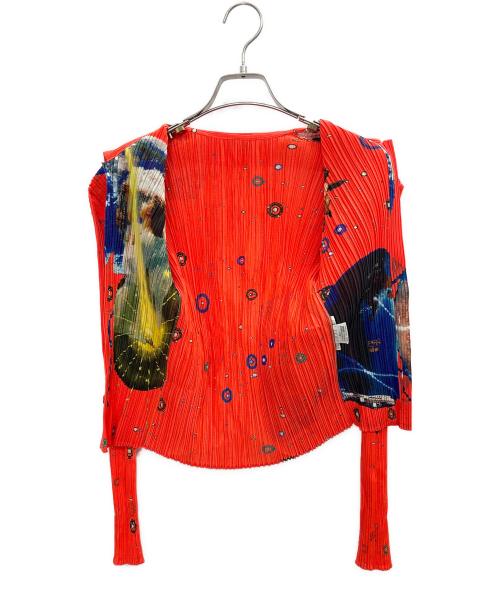 PLEATS PLEASE（プリーツプリーズ）PLEATS PLEASE (プリーツプリーズ) 長袖プリーツシャツ オレンジ サイズ:3の古着・服飾アイテム