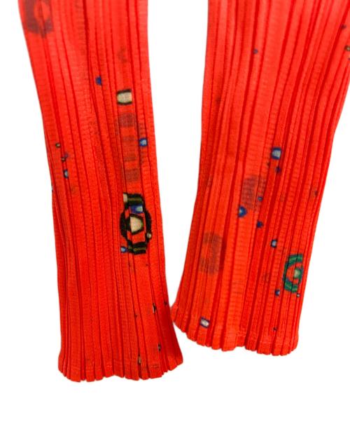 PLEATS PLEASE（プリーツプリーズ）PLEATS PLEASE (プリーツプリーズ) 長袖プリーツシャツ オレンジ サイズ:3の古着・服飾アイテム