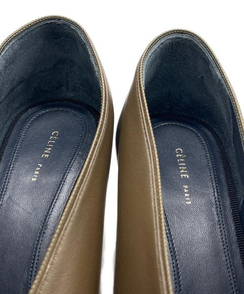 CELINE（セリーヌ）CELINE (セリーヌ) ポインテッドトゥパンプス ブラウン サイズ:38の古着・服飾アイテム