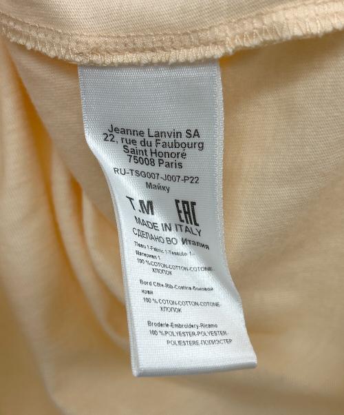 LANVIN（ランバン）LANVIN (ランバン) GALLERY DEPT (ギャラリー デプト) 半袖カットソー ベージュ サイズ:　の古着・服飾アイテム