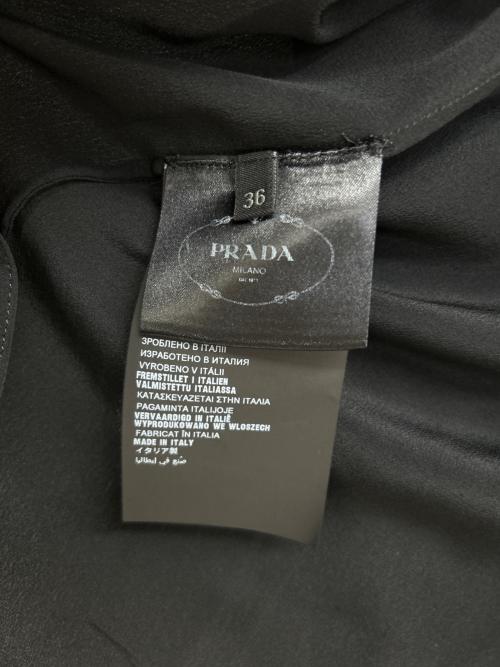 PRADA（プラダ）PRADA (プラダ) 長袖ブラウス ブラック サイズ:36の古着・服飾アイテム