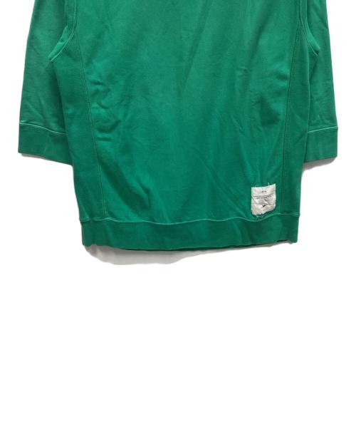 stussy（ステューシー）stussy (ステューシー) 5分袖プルオーバーパーカー グリーン サイズ:Lの古着・服飾アイテム