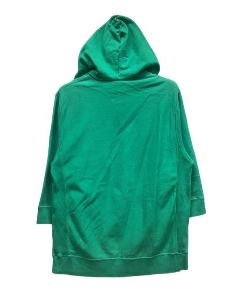 stussy（ステューシー）stussy (ステューシー) 5分袖プルオーバーパーカー グリーン サイズ:Lの古着・服飾アイテム