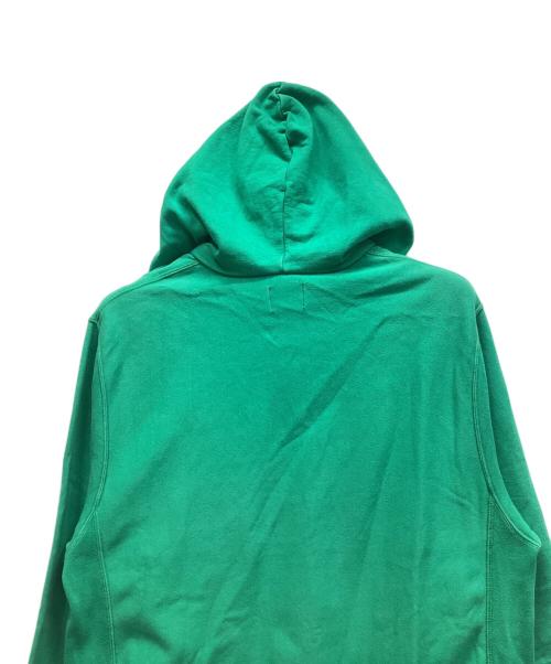 stussy（ステューシー）stussy (ステューシー) 5分袖プルオーバーパーカー グリーン サイズ:Lの古着・服飾アイテム