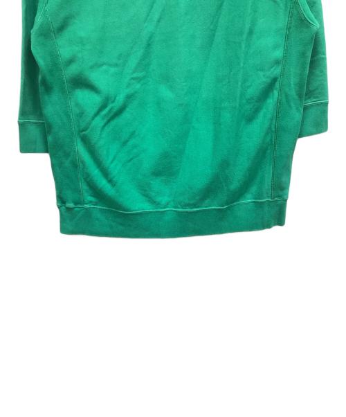 stussy（ステューシー）stussy (ステューシー) 5分袖プルオーバーパーカー グリーン サイズ:Lの古着・服飾アイテム