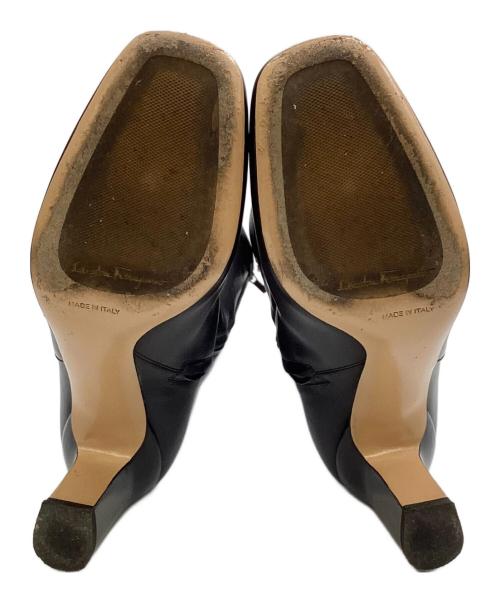 Salvatore Ferragamo（サルヴァトーレ フェラガモ）Salvatore Ferragamo (サルヴァトーレ フェラガモ) ガンチーニ ロングブーツ ブラック サイズ:5 Dの古着・服飾アイテム