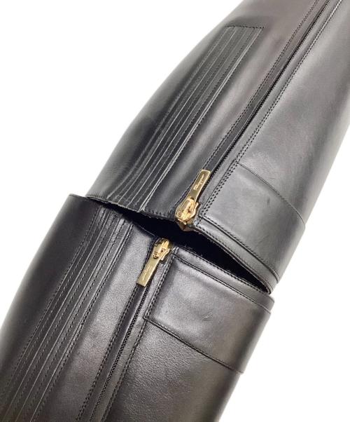 Salvatore Ferragamo（サルヴァトーレ フェラガモ）Salvatore Ferragamo (サルヴァトーレ フェラガモ) ガンチーニ ロングブーツ ブラック サイズ:5 Dの古着・服飾アイテム