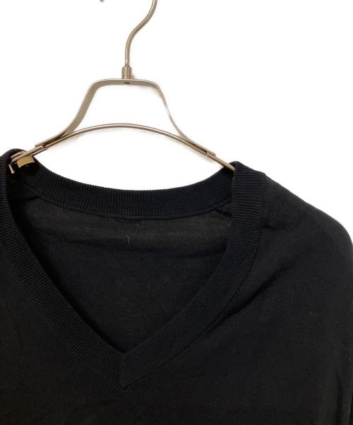 MUSE de Deuxieme Class（ミューズ ドゥ ドゥーズィエム クラス）MUSE de Deuxieme Class (ミューズ ドゥ ドゥーズィエム クラス) Vネックプルオーバーニット ブラック サイズ:不明の古着・服飾アイテム