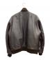 ALPHA INDUSTRIES (アルファインダストリーズ) レザーフライトジャケット ブラック サイズ:L：25000円