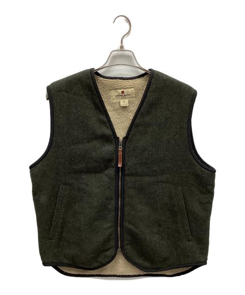 WOOLRICH（ウールリッチ）WOOLRICH (ウールリッチ) 裏ボアベスト カーキ サイズ:Mの古着・服飾アイテム