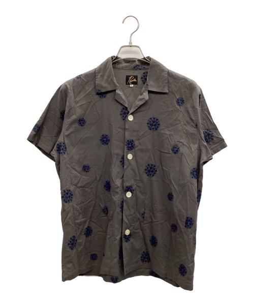 Needles（ニードルズ）Needles (ニードルズ) カバナシャツ グレー×ネイビー サイズ:Lの古着・服飾アイテム