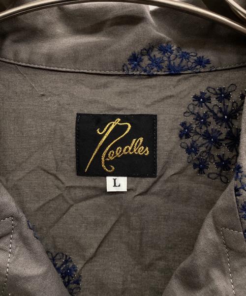 Needles（ニードルズ）Needles (ニードルズ) カバナシャツ グレー×ネイビー サイズ:Lの古着・服飾アイテム