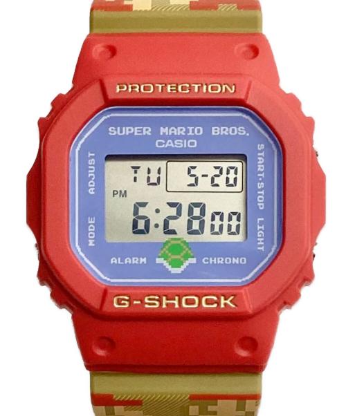 CASIO（カシオ）CASIO (カシオ) SUPER MARIO BROS (スーパーマリオブラザーズ) G-SHOCK×SUPER MARIO BROS. レッド×オリーブの古着・服飾アイテム