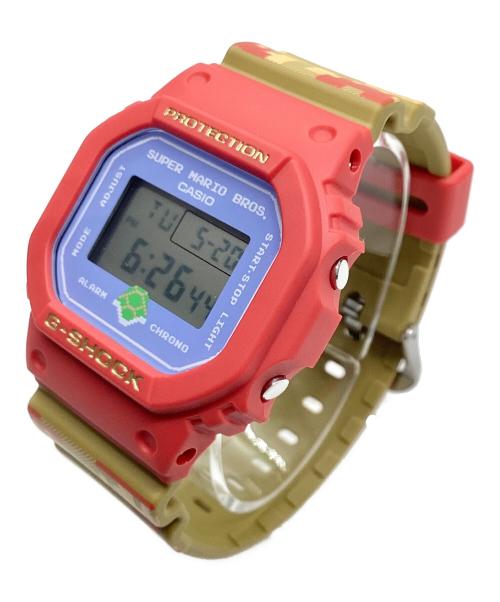 CASIO（カシオ）CASIO (カシオ) SUPER MARIO BROS (スーパーマリオブラザーズ) G-SHOCK×SUPER MARIO BROS. レッド×オリーブの古着・服飾アイテム