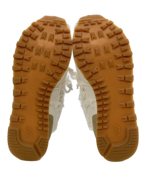 NEW BALANCE（ニューバランス）NEW BALANCE (ニューバランス) MIU MIU (ミュウミュウ) ミュウミュウ × ニューバランス 574 ホワイト サイズ:38の古着・服飾アイテム