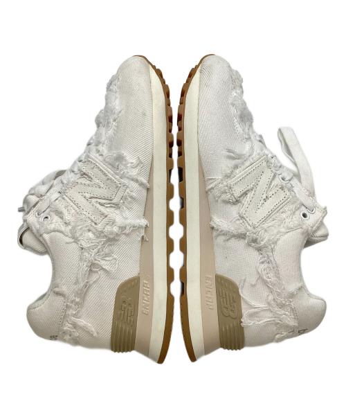 NEW BALANCE（ニューバランス）NEW BALANCE (ニューバランス) MIU MIU (ミュウミュウ) ミュウミュウ × ニューバランス 574 ホワイト サイズ:38の古着・服飾アイテム