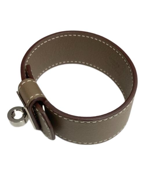 HERMES（エルメス）HERMES (エルメス) ケリー・ツイストPM ブレスレット ベージュ×シルバー サイズ:T3の古着・服飾アイテム