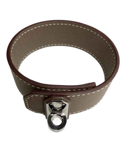 HERMES（エルメス）HERMES (エルメス) ケリー・ツイストPM ブレスレット ベージュ×シルバー サイズ:T3の古着・服飾アイテム