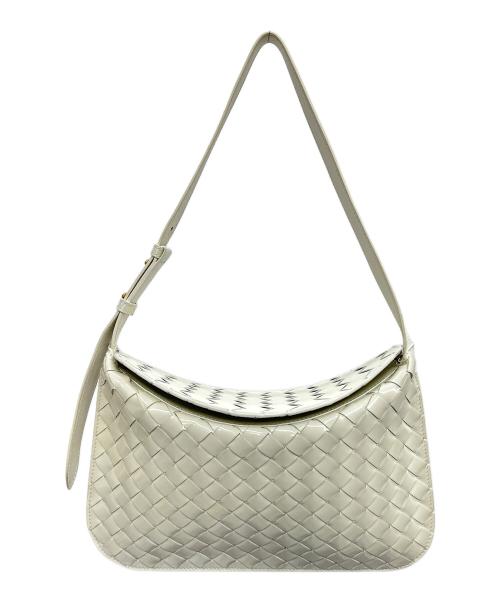 BOTTEGA VENETA（ボッテガベネタ）BOTTEGA VENETA (ボッテガベネタ) ワンショルダーバッグ ホワイトの古着・服飾アイテム