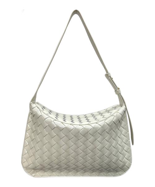 BOTTEGA VENETA（ボッテガベネタ）BOTTEGA VENETA (ボッテガベネタ) ワンショルダーバッグ ホワイトの古着・服飾アイテム
