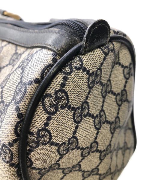 GUCCI（グッチ）GUCCI (グッチ) OLD ACCESSORY COLLECTION GG SPREME MINI BOSTON／オールド アクセサリーコレクション GGスプリーム ミニボストン ベージュの古着・服飾アイテム