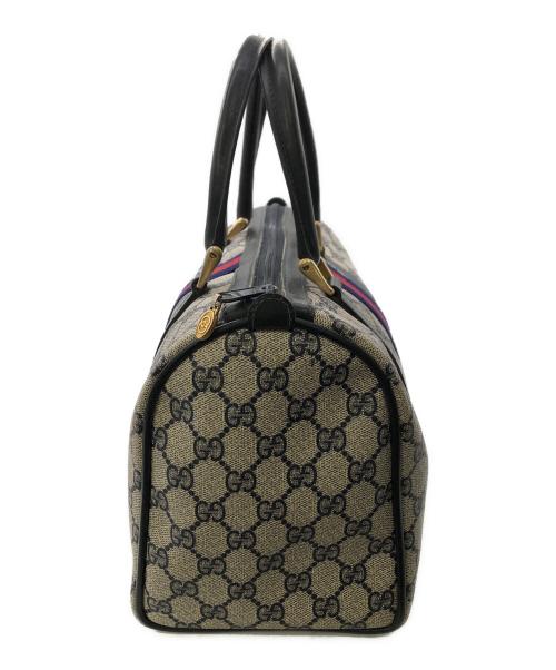 GUCCI（グッチ）GUCCI (グッチ) OLD ACCESSORY COLLECTION GG SPREME MINI BOSTON／オールド アクセサリーコレクション GGスプリーム ミニボストン ベージュの古着・服飾アイテム