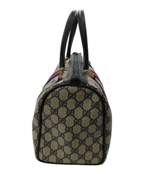 GUCCI（グッチ）GUCCI (グッチ) OLD ACCESSORY COLLECTION GG SPREME MINI BOSTON／オールド アクセサリーコレクション GGスプリーム ミニボストン ベージュの古着・服飾アイテム