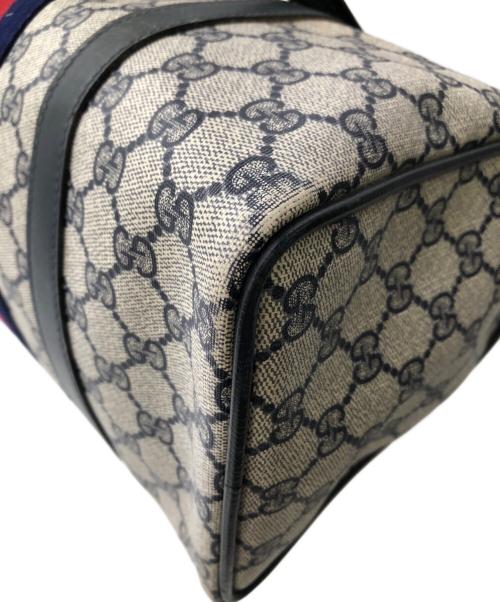 GUCCI（グッチ）GUCCI (グッチ) OLD ACCESSORY COLLECTION GG SPREME MINI BOSTON／オールド アクセサリーコレクション GGスプリーム ミニボストン ベージュの古着・服飾アイテム