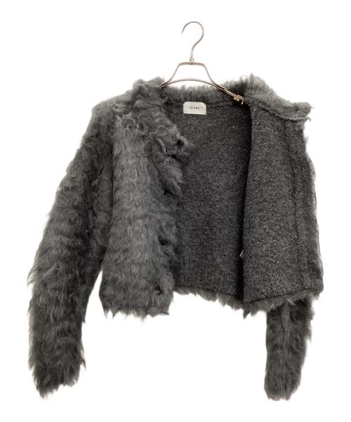 CLANE（クラネ）CLANE (クラネ) シャギーショートニットカーディガン グレー サイズ:1の古着・服飾アイテム