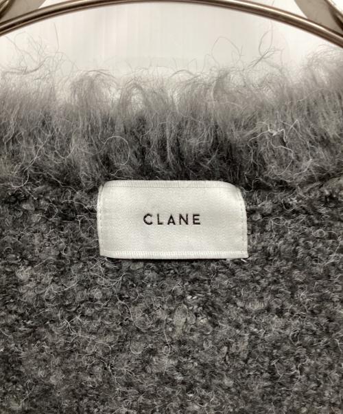 CLANE（クラネ）CLANE (クラネ) シャギーショートニットカーディガン グレー サイズ:1の古着・服飾アイテム