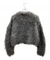 CLANE (クラネ) シャギーショートニットカーディガン グレー サイズ:1：18000円