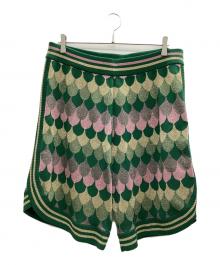 GUCCI（グッチ）の古着「ニットハーフパンツ」｜グリーン