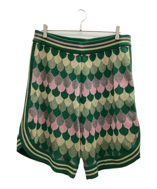 GUCCI（グッチ）GUCCI (グッチ) ニットハーフパンツ グリーン サイズ:Lの古着・服飾アイテム