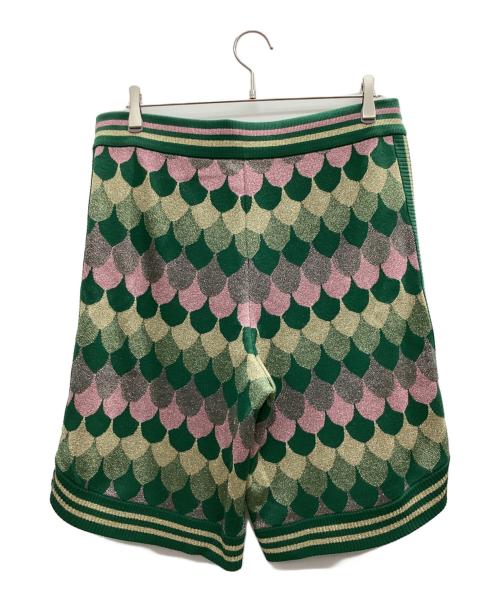 GUCCI（グッチ）GUCCI (グッチ) ニットハーフパンツ グリーン サイズ:Lの古着・服飾アイテム